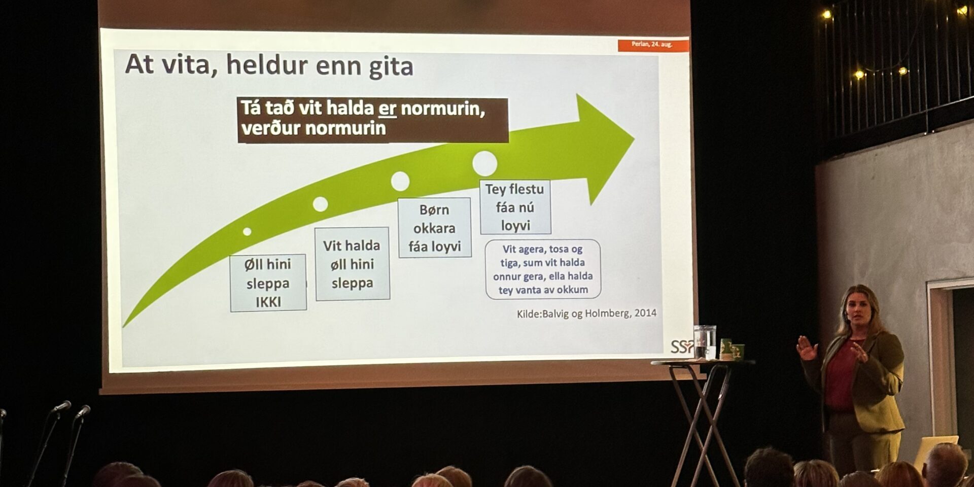 Vita heldur enn gita