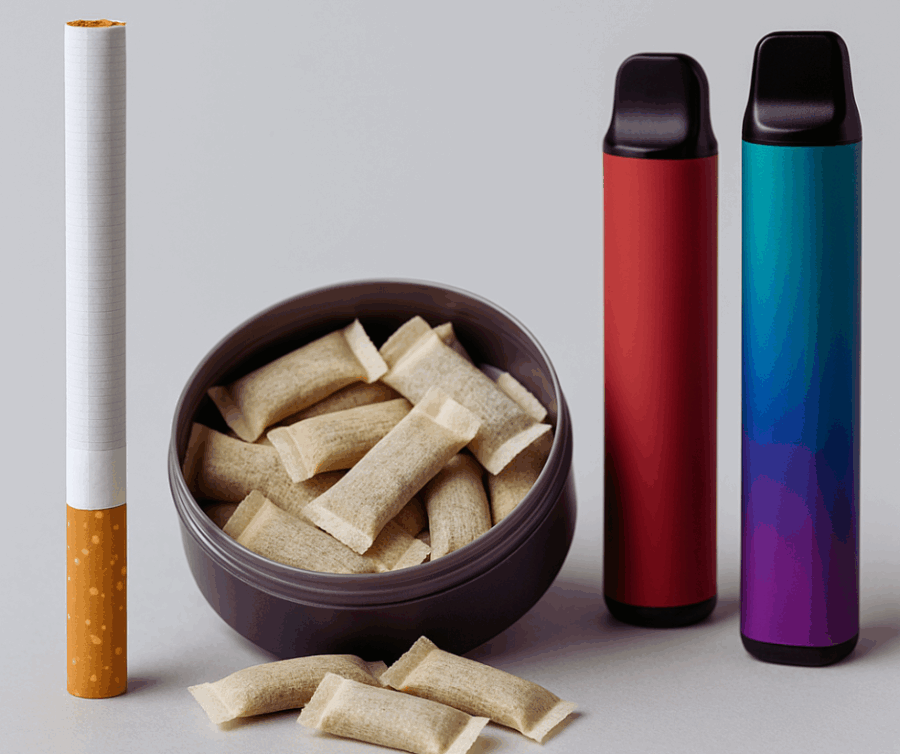 nikotin og roykfríar vørur